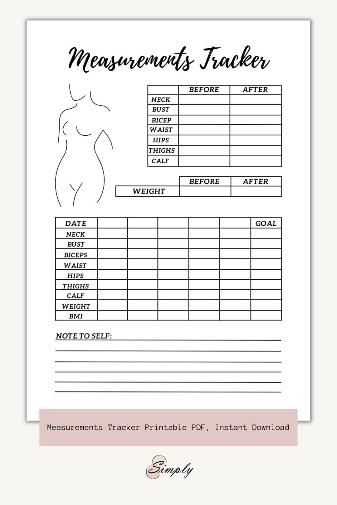 Measurement Tracking - Etsy