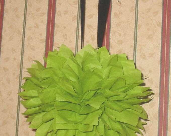 6 DIY, 6.5 Inch Fluffy Tissue Paper Flower Kissing Balls and Ribbons Etsy