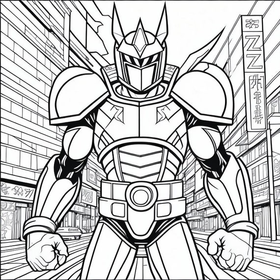 power rangers coloring page
