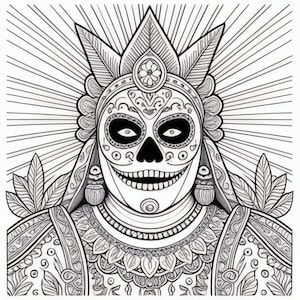 Lucha Libre Mexican Wrestling Fantasy Coloring Book 5 Pages coloring book Wrestling adult coloring book