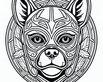 Libro para colorear de fantasía de lucha libre mexicana con perro enmascarado Chihuahua, 5 páginas, libro para colorear de lucha libre para adultos