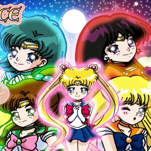 Magical Girls 2024 Warriors of Love 8x10 in Digital Art Files