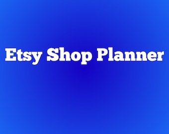 Etsy Shop Planner