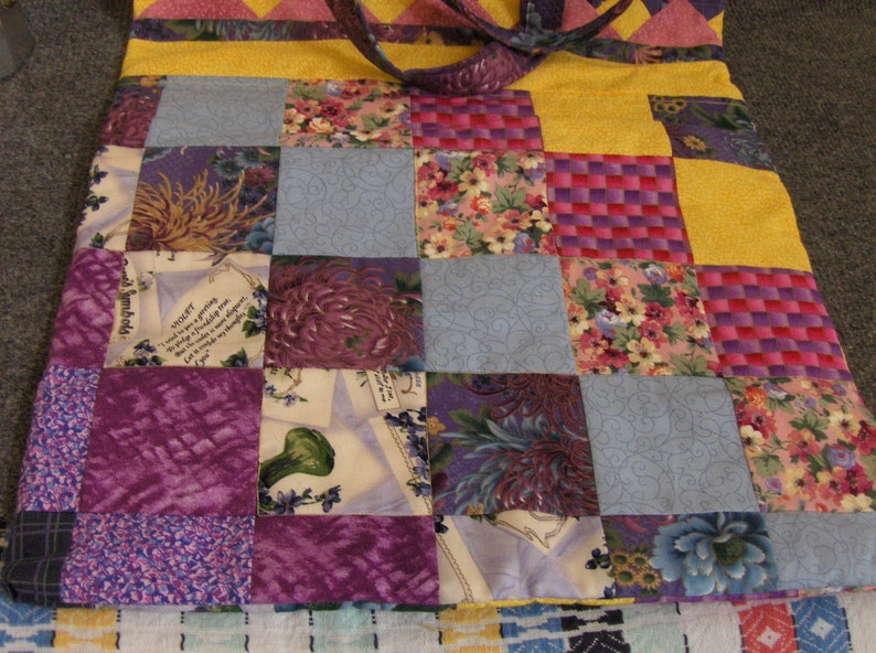 large Tote Bag Handmade Wonderfull color /& size !!! New