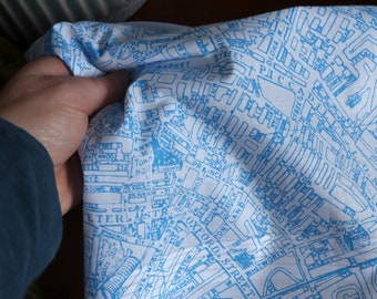 Manchester Hankie screen printed vintage map handkerchief