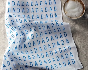 DADA screenprinted cotton handkerchief