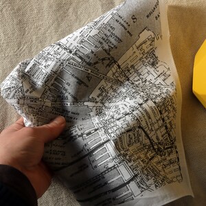 New York taschentuch Schnitt New York einstecktuch aus Baumwolle bedruckt