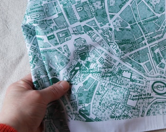 Rome Hankie printed cotton vintage map handkerchief