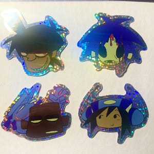 Gorillaz inspired 2” Band Stickers