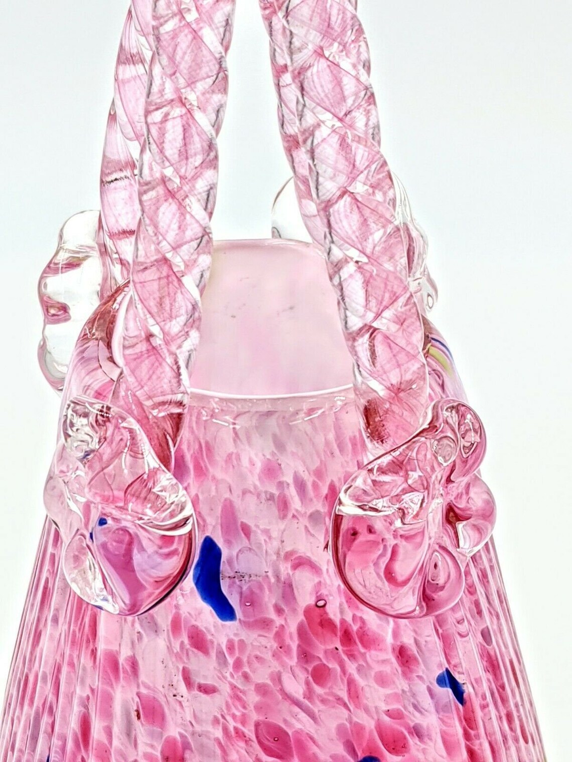 PAIR Vintage Murano Studio Art Glass Hand Blown Purse Handbag Etsy