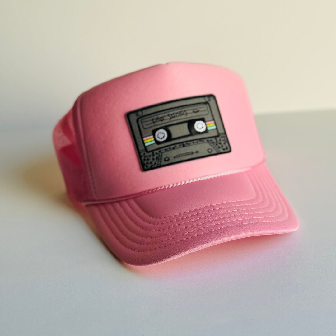 Retro Cassette Tape Patch Trucker Hat