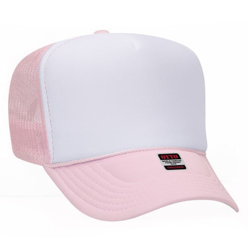 Sunkissed Light Pink/white Front Trucker Hat/beach Hat - Etsy display picture 2