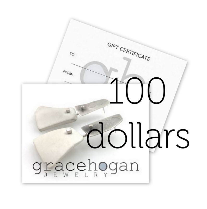 gift certificate for 100 dollars image 1