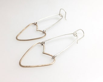 gold-filled heart earrings