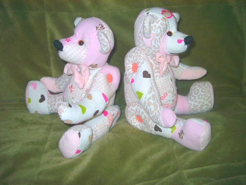 7) Patchwork Style Memory Bear - Etsy