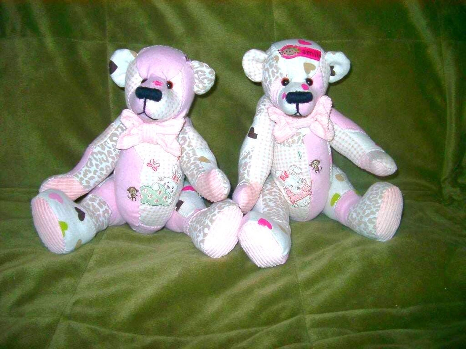 7) Patchwork Style Memory Bear - Etsy