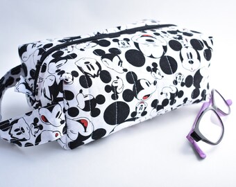 Box Pouch-Mouse Inspired-Black & White