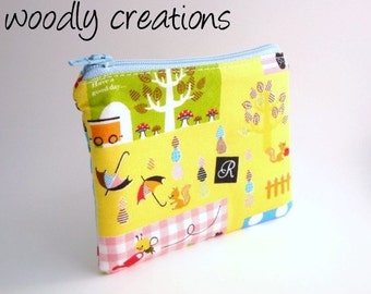 Zippered Change Purse-Japanese Fabric