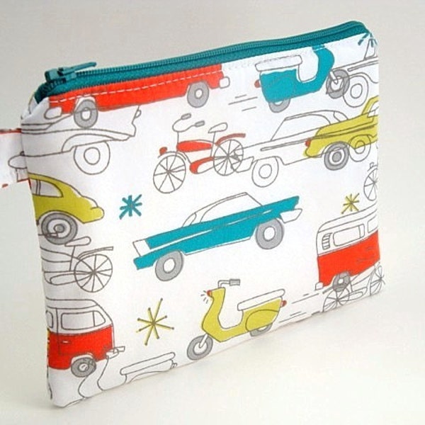 Zippered Wristlet- Circa 50 Organic Fabric