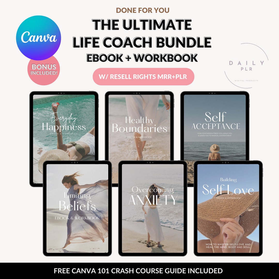 Wellness Mindset Guides and Ebooks Bundle With MRR PLR, DFY Master ...