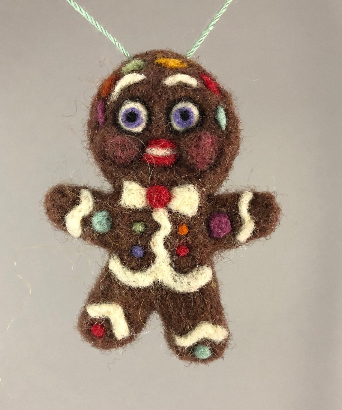 Felted Gingerbread Ornaments | Etsy