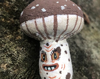 Emotional Mushroom Spun Cotton Ornament