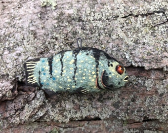 Spun Cotton Fish Ornament