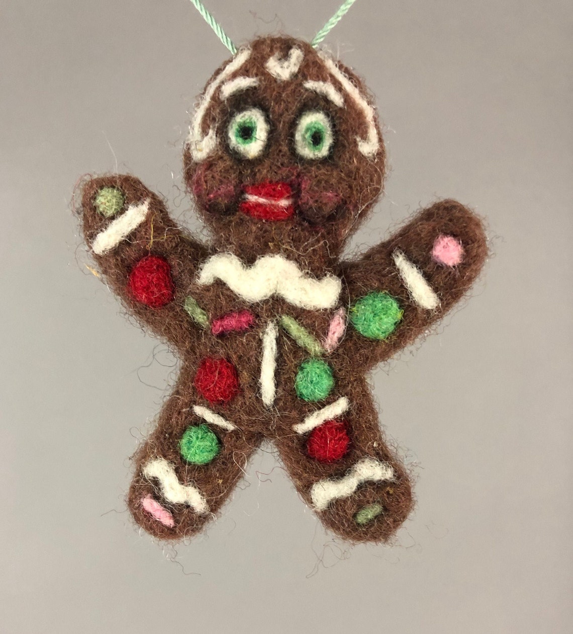 Felted Gingerbread Ornaments | Etsy