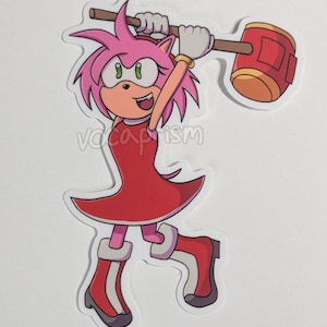 Sticker Inspired by Amy Rose from Sonic the Hedgehog
