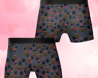 Personalized Face Boxer Briefs, Custom Photo Underwear,Funny Personalized Boxer Briefs, Men's Boxers - Birthday Gift For Boyfriend, Husband