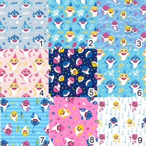 Baby Shark familjepyjamas, matchande pyjamasset för mamma och dotter, söta barnsömnar, mamma och jag nattkläder present bild 6