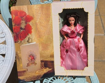 Hallmark Vintage 1995 Sweet Valentine Barbie Mattel Special Edition 14880 NIB doos met deuken en vouwen