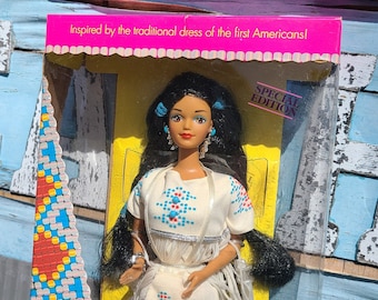 1992 Native American "Dolls of the World" Barbie Special First Edition 1753 NRFB