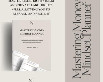 DFY Domina el planificador de mentalidad monetaria con derechos de reventa en el mercado (MRR) y derechos de etiqueta privada (PLR)