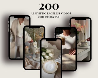 200 MRR PLR Viral Reels Videos for Instagram, Lifestyle Reels, IG Reels, Aesthetic Faceless Reels, Reel Bundle For Faceless Marketing