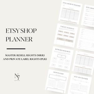 DFY Etsy Store Planner with Master Resell Rights (MRR) and Private Label Rights (PLR)