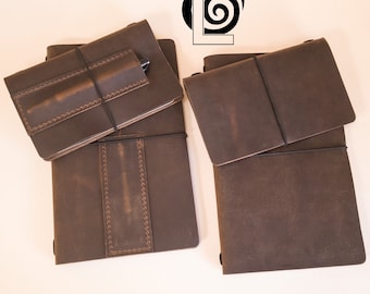 Leather Moleskine & Field Notes Midori Journal Notebook Cover