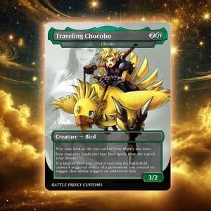 Proxy personalizzato MTG - Chocobo viaggiatore - Final Fantasy