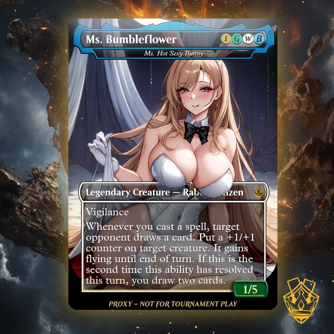 Ms. Bumbleflower – MTG Custom Proxy Card (NSFW) - Etsy