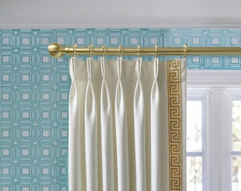 Soft Pleated White Cotton Linen Curtains,Curtain Panels,Custom Size Drapery for Living Room,Handmade Curtain