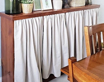 Custom Short Curtains,White Linen Cafe Curtain,Rod Pocket Curtain,French Cafe Style Curtain,Pleated Bathroom Curtains,Window Treatments