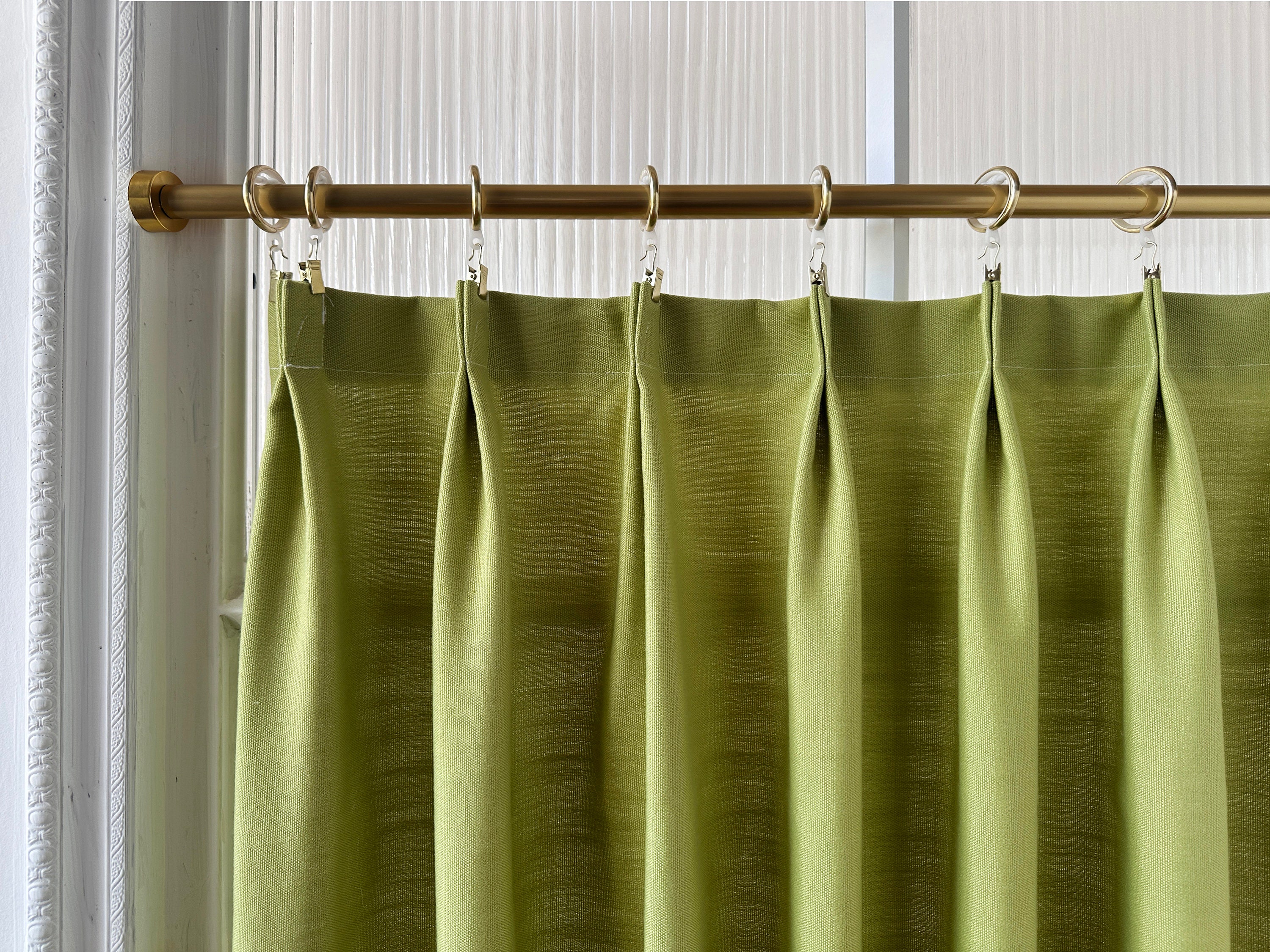 Chartreuse Cafe Curtains, Custom Short Curtains, French Cafe Style ...