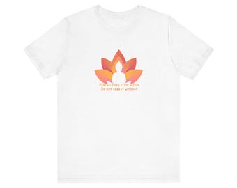 Peace Buddha grafisch T-shirt, shirt spirituele meditatie
