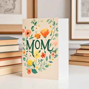 Wunderschöne blumige Muttertagskarten - Geburtstagskarte für Mama - Süße Grußkarten für Mama - Schwester und Freundinnen - beste Mama Karte