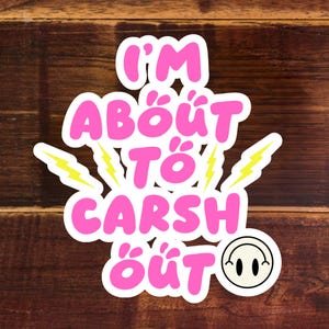 Crash Out Vinyl Sticker - Nurse Stickers - Funny nurse gifts -Waterproof Stickers - Nurse Funny Stickers