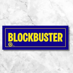Blockbuster Sticker - Blockbuster Video Sticker - Retro Sticker - Nostalgia Sticker - Funny Sticker - Waterproof Stickers - 90s - Movies
