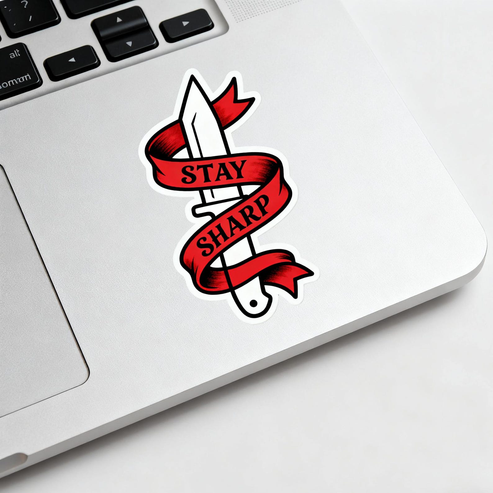 Stay Sharp Sticker – Tattoo Style Knife Vinyl Sticker - Etsy