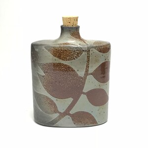 Blue and Brown Flask