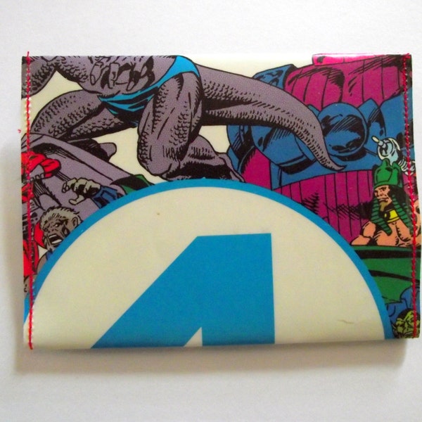 Recycled Comic Book wallet, card holder, comic wallet, paper wallet