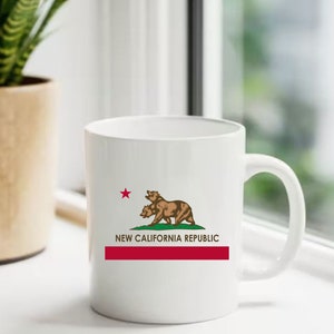 New California Republic Coffee Mug Fallout Shelter Shady Sands Coffee Mug Gift for Gamers birthday Gift Dystopian Future